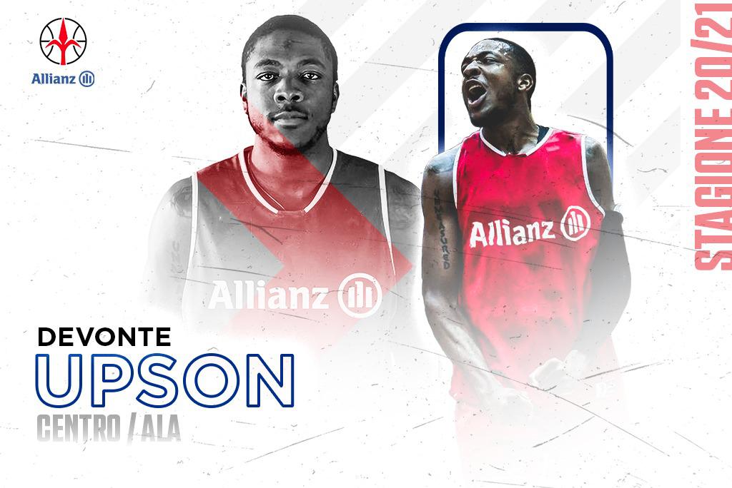 Ufficiale: DeVonte Upson è il nuovo centro dell’Allianz Pallacanestro Trieste Ufficiale: DeVonte Upson è il nuovo centro dell’Allianz Pallacanestro Trieste