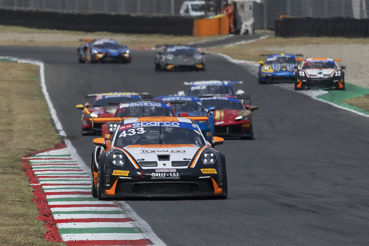 Paolo Calcagno in azione al Mugello