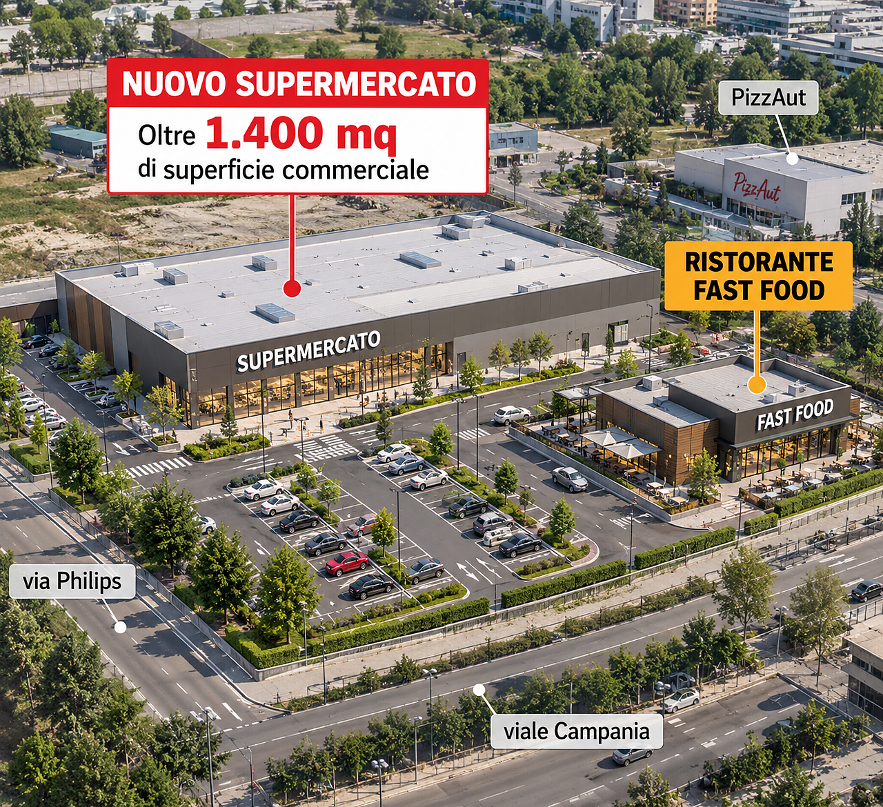 Monza, nuovo supermercato nell’ex Philips: saranno cinque nella stessa zona