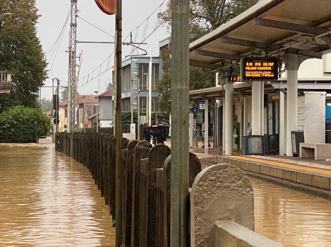 Alluvione stazione Meda