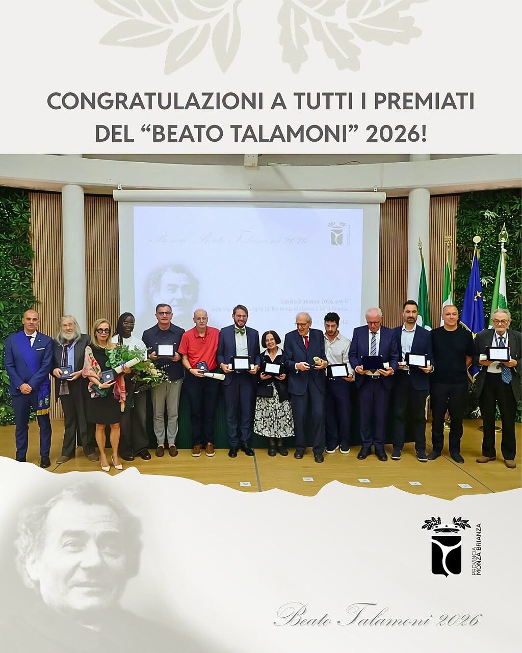 Premio Beato Talamoni 2026: ecco le 13 storie scelte dalla Provincia di Monza e Brianza