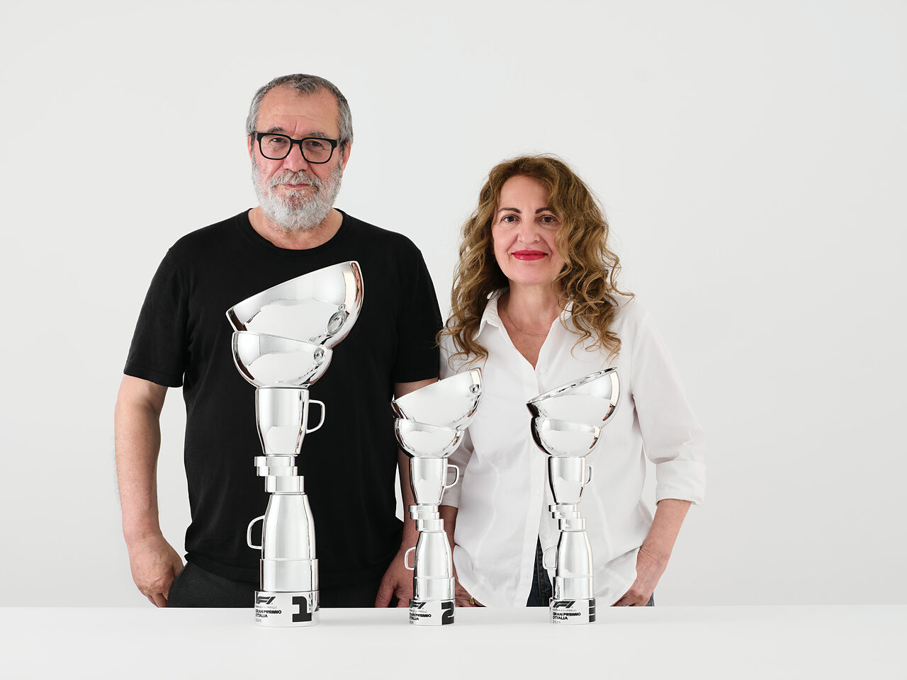 I creatori del premio Simone Crispino e Stella Scala