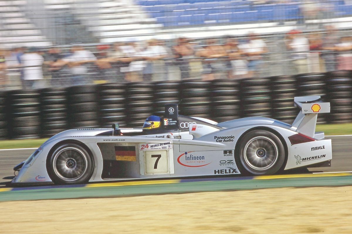 Alboreto sull'Audi a Le Mans