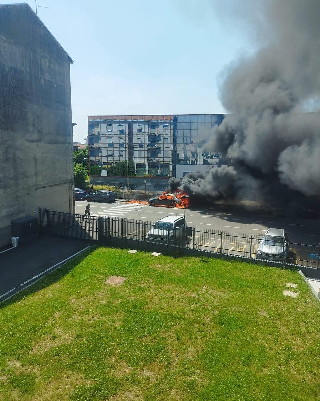 Incendio Seregno