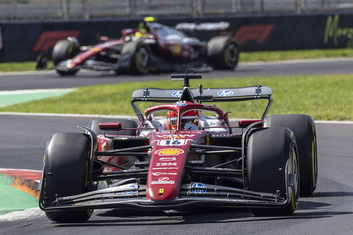 Le Ferrari alla Variante della Roggia