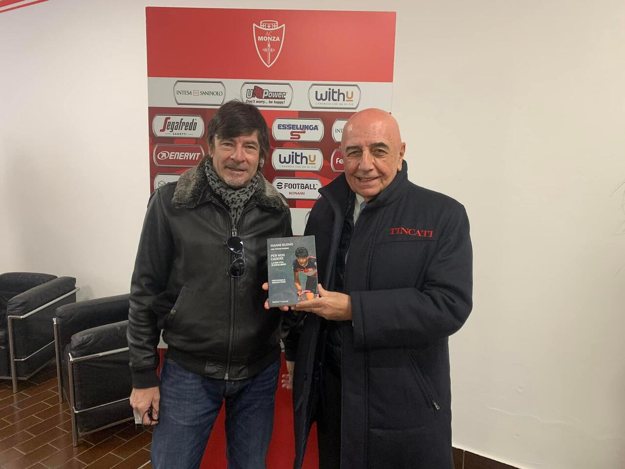 Gianni Bugno con Adriano Galliani