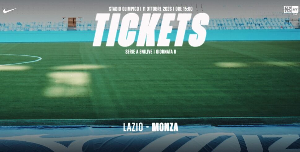 Prevendita Lazio-Monza, il costo del biglietto nel settore Ospiti