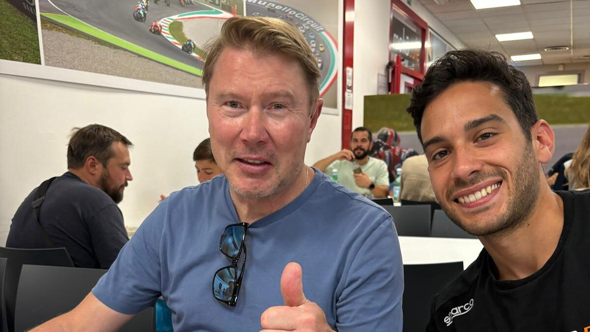 Mika Hakkinen e Paolo Calcagno