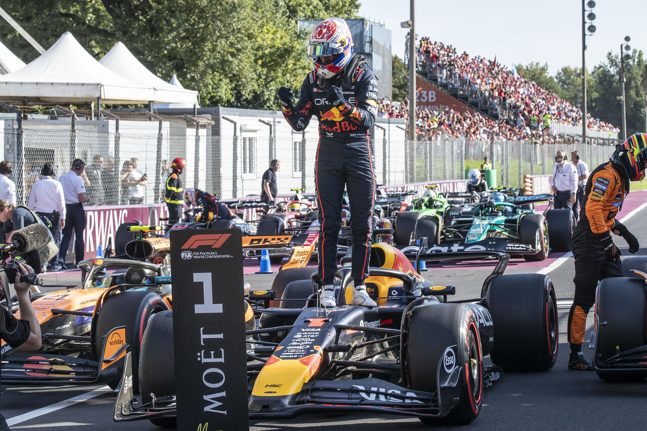La pole di Max Verstappen