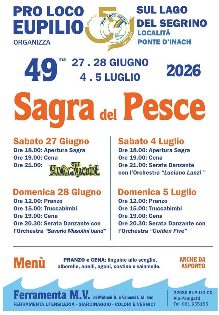Sagra del Pesce ad Eupilio