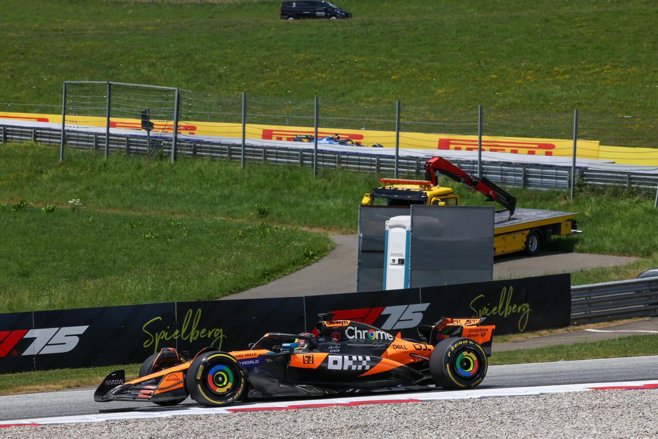 La McLaren in azione