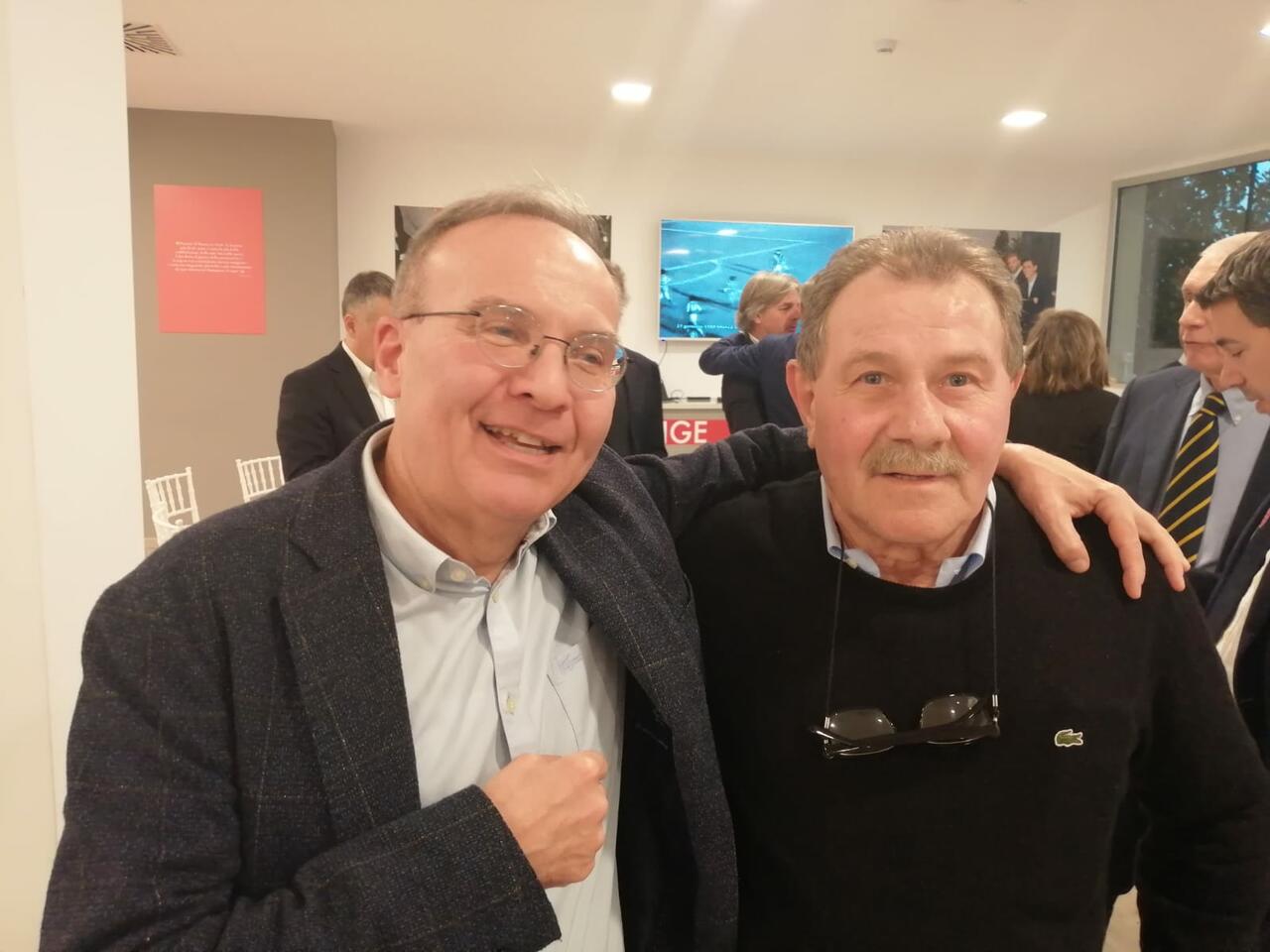 Ugo Tosetto (qui con Paolo Corbetta) è nel cuore di molti tifosi