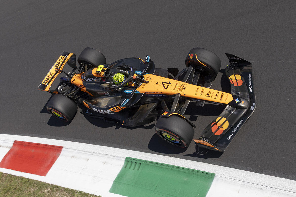 Lando Norris primo in FP2