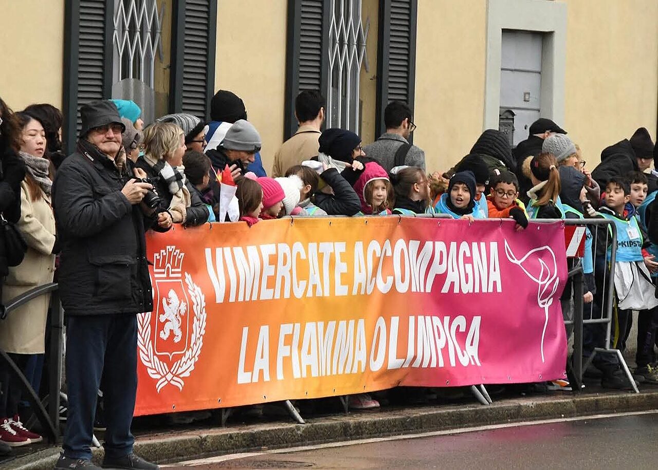 Fiamma Olimpica a Vimercate