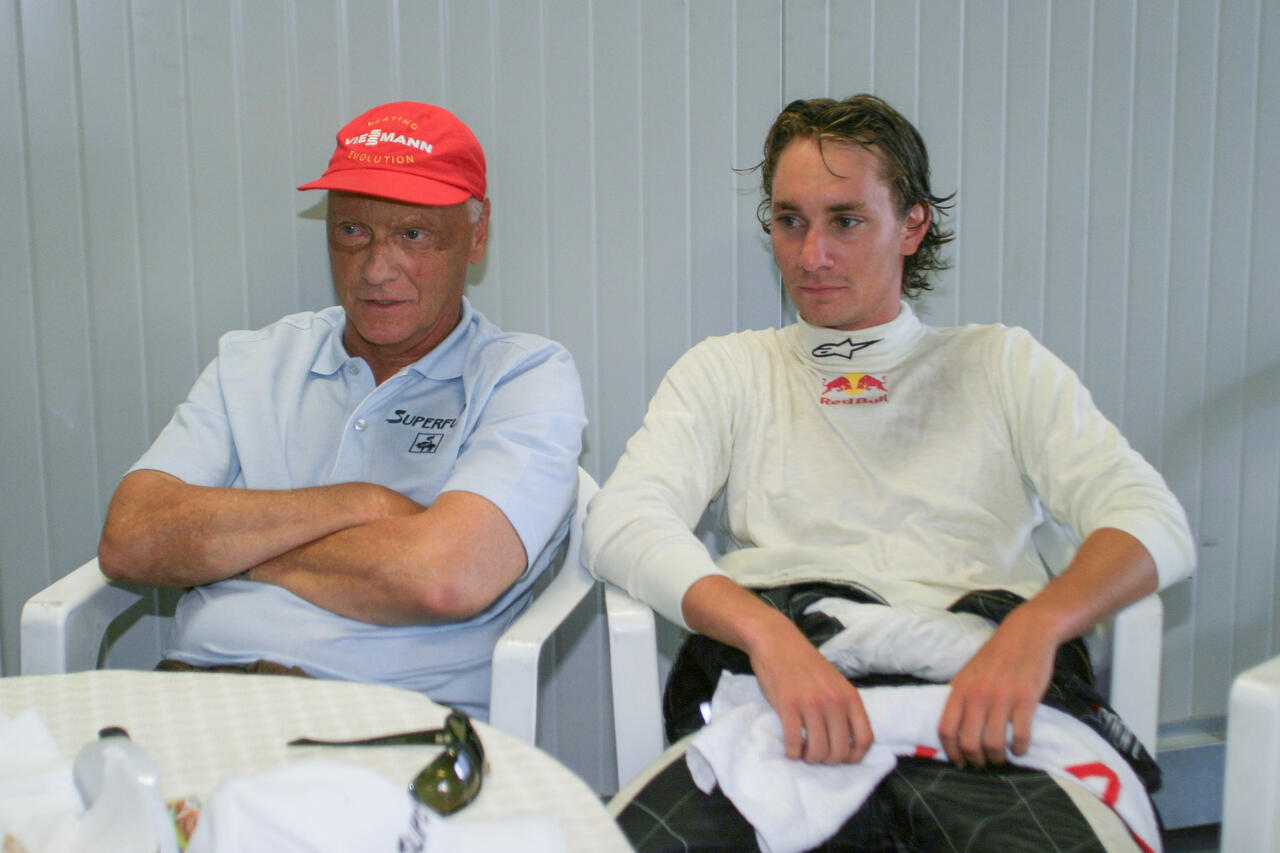 Niki e Mathias Lauda insieme