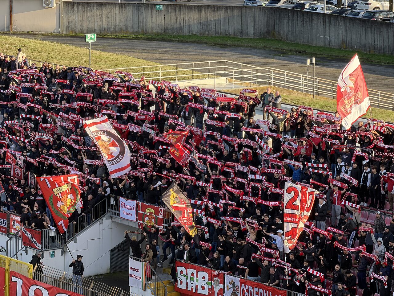 Monza-Juve Stabia: la curva Pieri