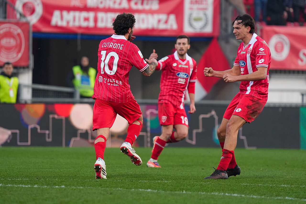 Festa al gol di Cutrone in Monza-Avellino