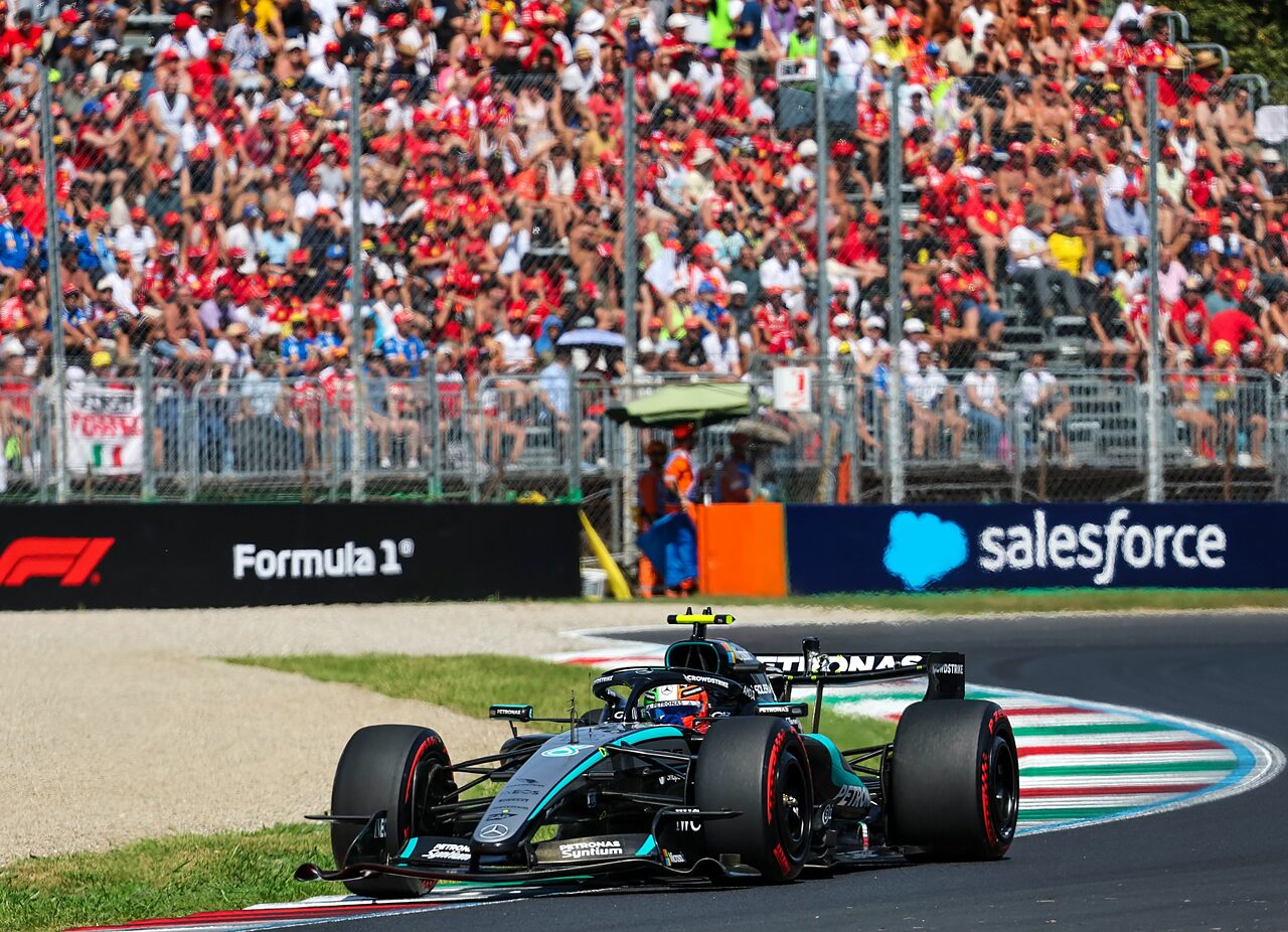 Kimi Antonelli in azione a Monza