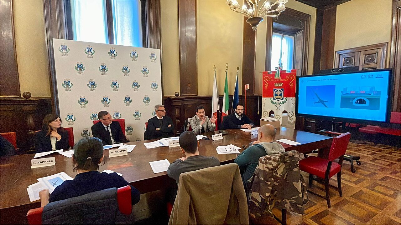 Conferenza stampa al Comune di Monza