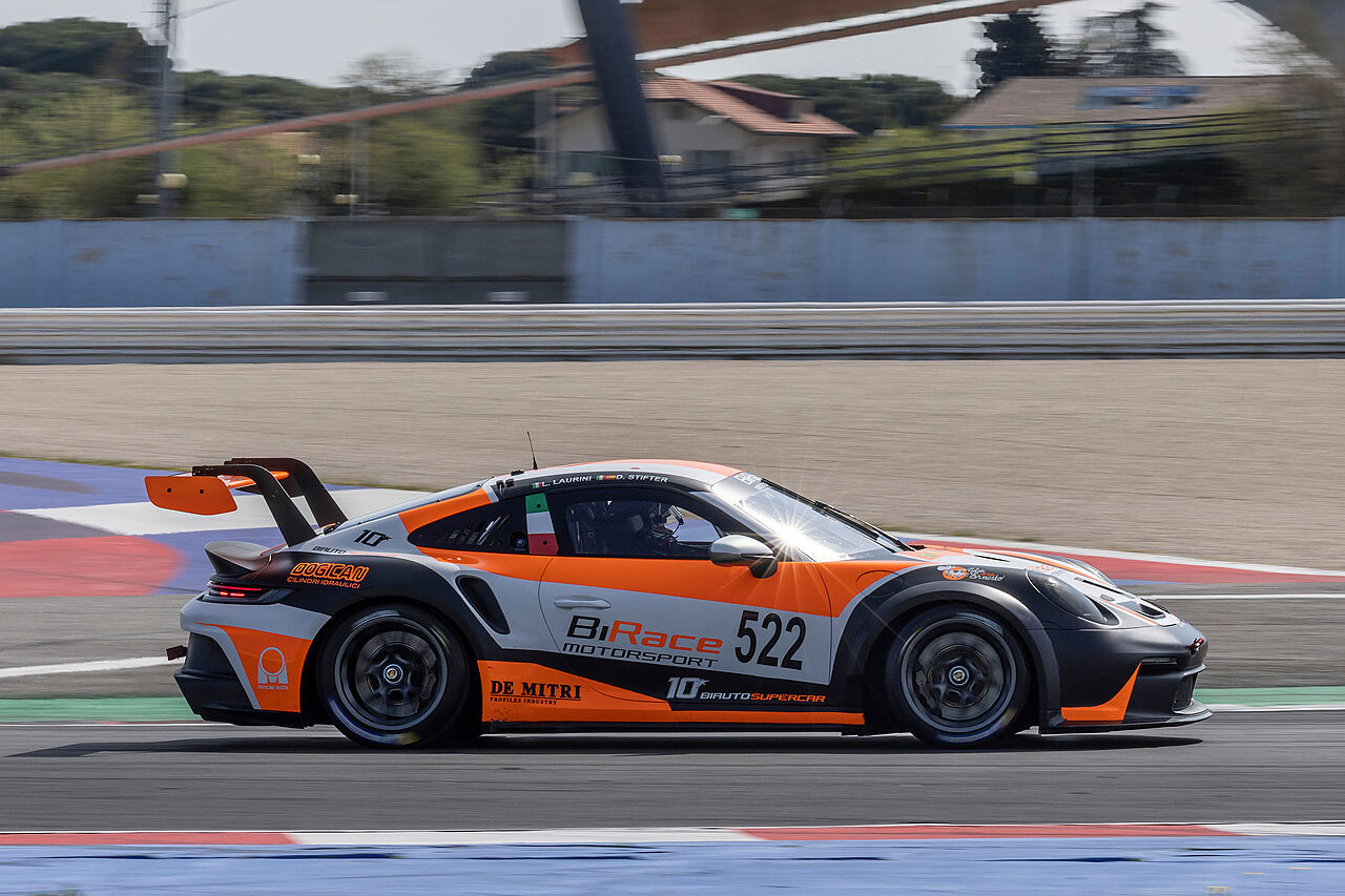 Paolo Calcagno in azione a Imola