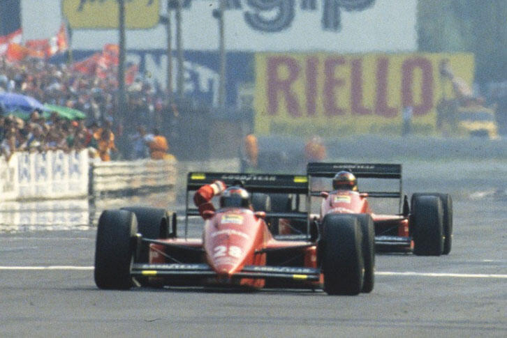 La doppietta di Berger e Alboreto
