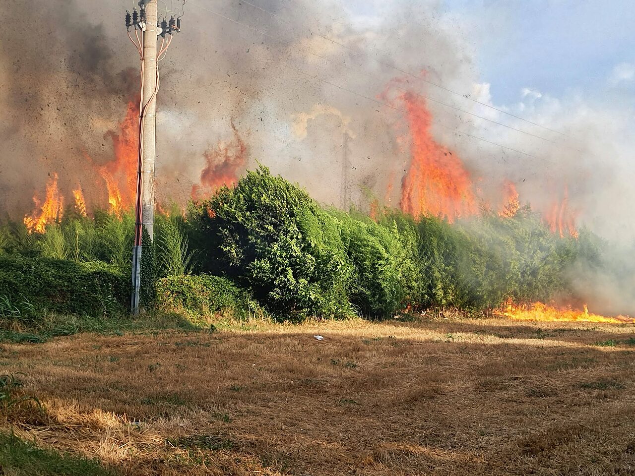 Incendio Monza