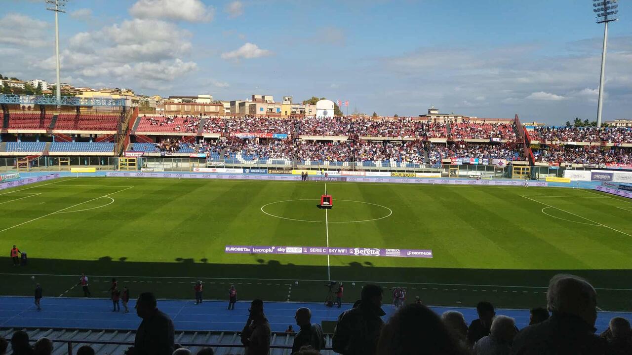 Catania-Salernitana intervallo