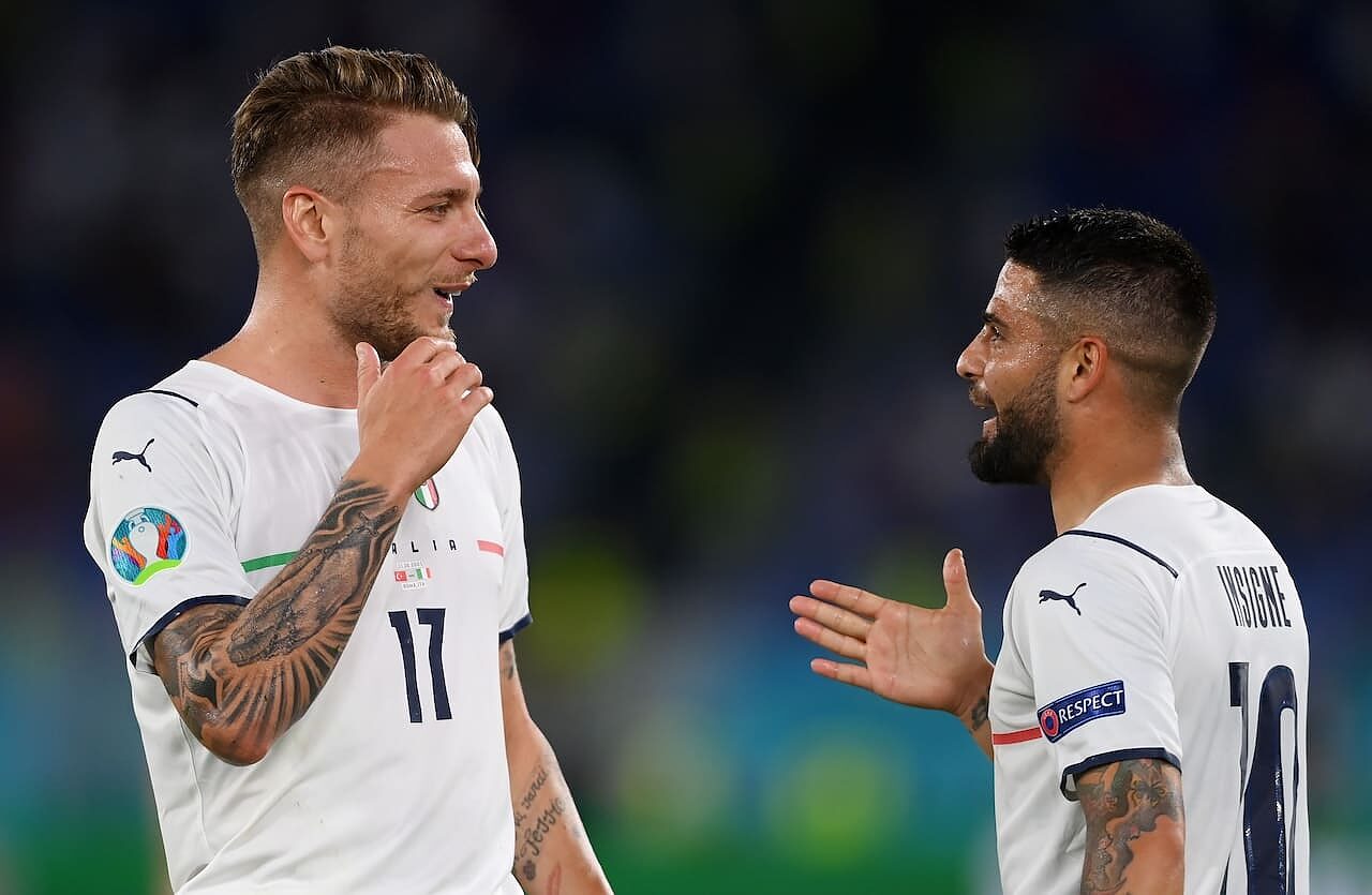 Insigne e Immobile ai tempi dell'Europeo vinto con l'Italia