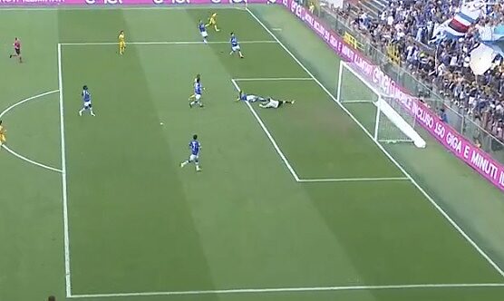 Sampdoria - Catanzaro 0-1, andiamo sotto per un errore incredibile di Gartenmann al 46’