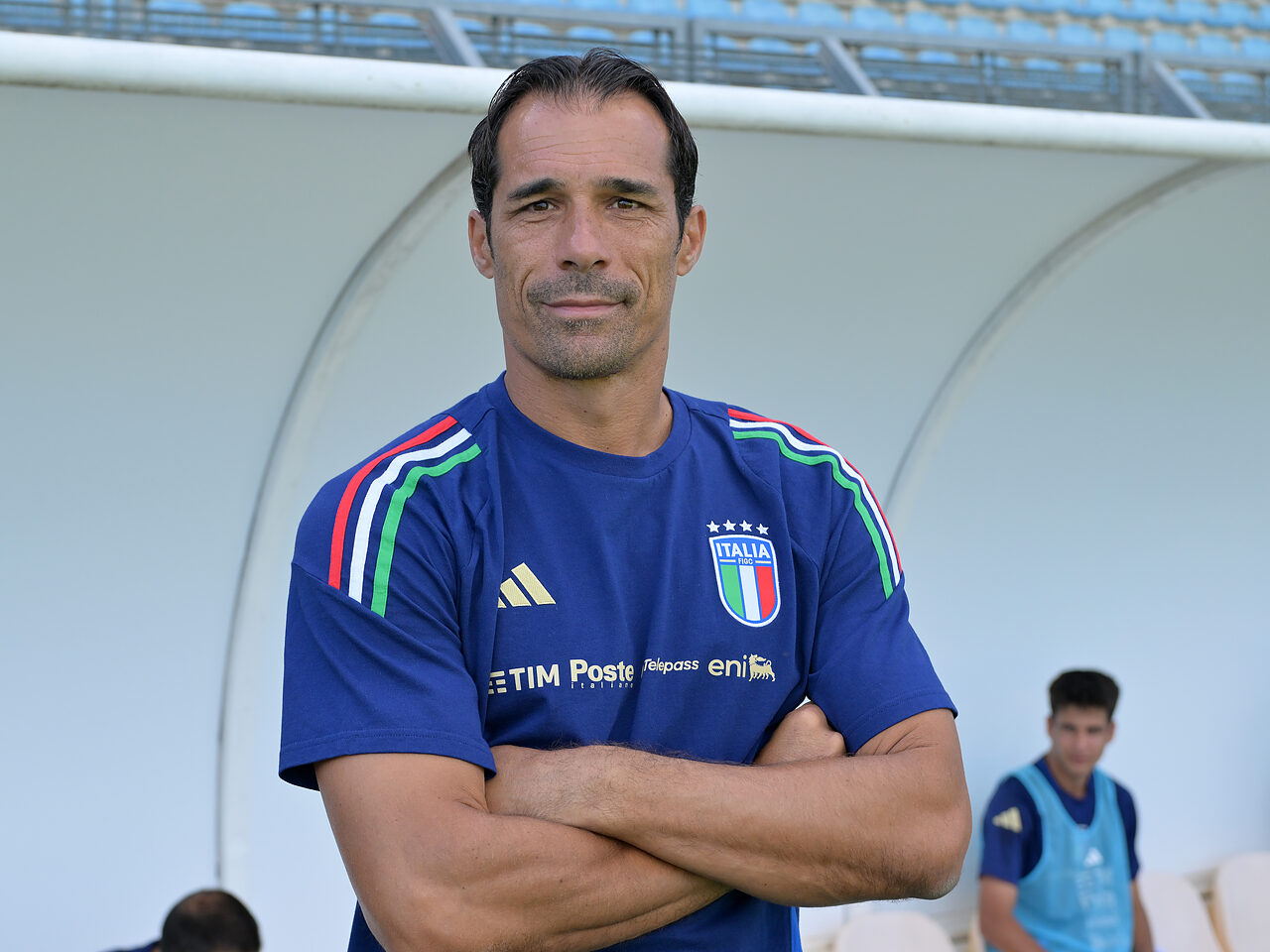 Corradi con la Nazionale