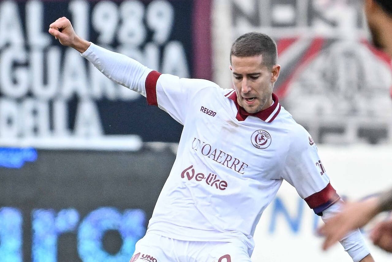 Marco Chiosa, difensore dell'Arezzo
