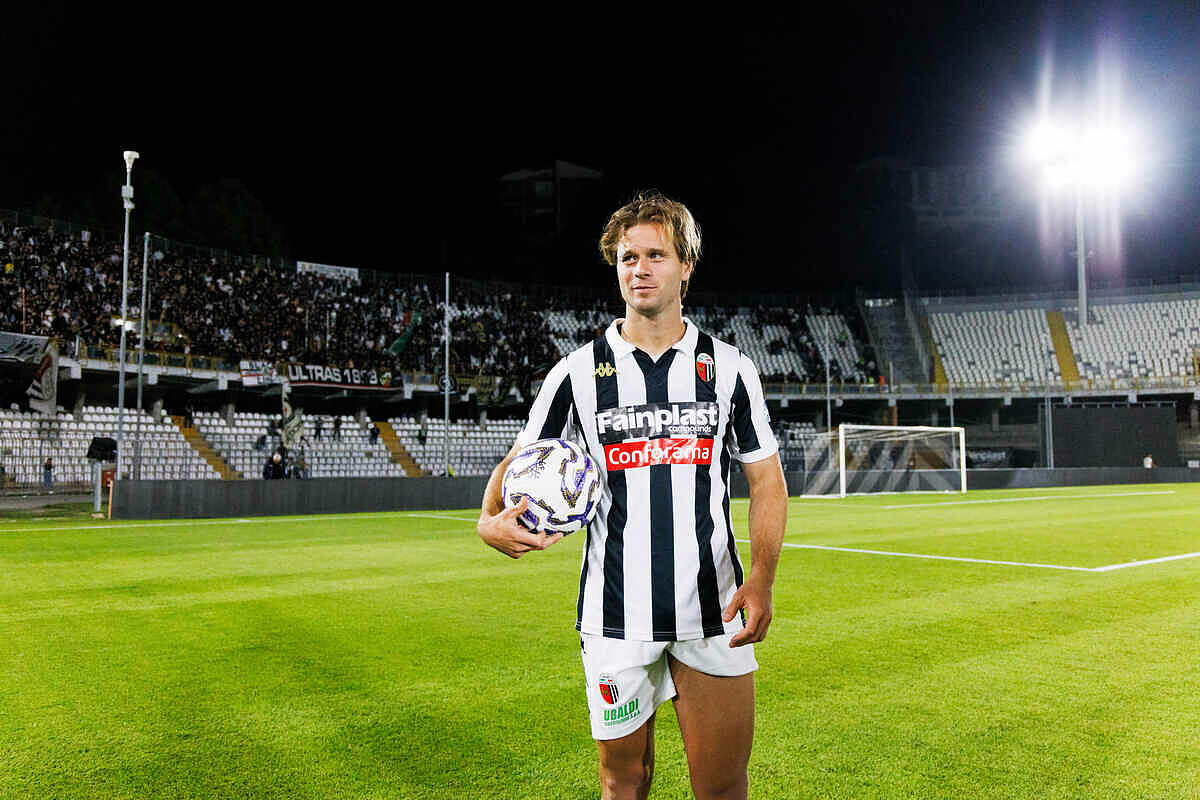 Gabriele Gori, attaccante dell'Ascoli