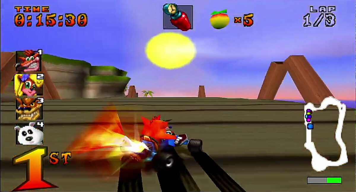 F1 Mario Kart Crash Team Racing