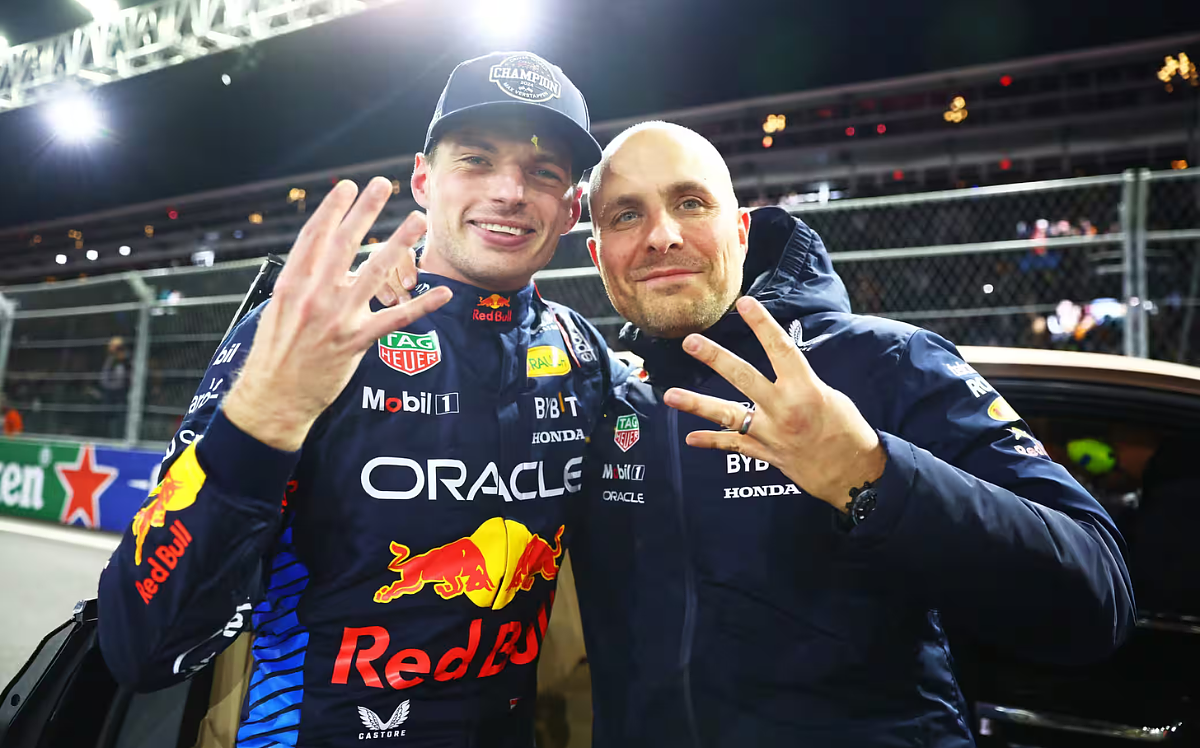Max Verstappen e Gianpiero Lambiase