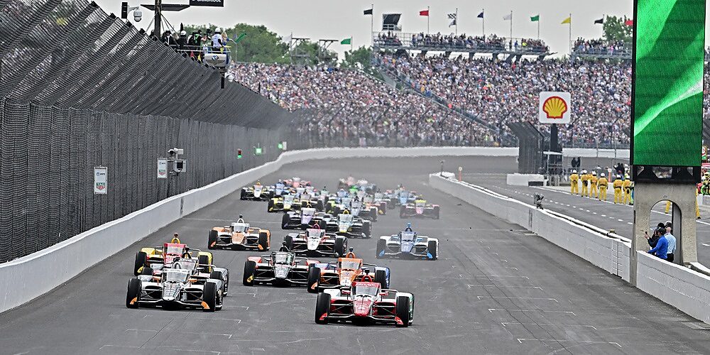 Prime fasi di gara della Indy 500 dello scorso anno