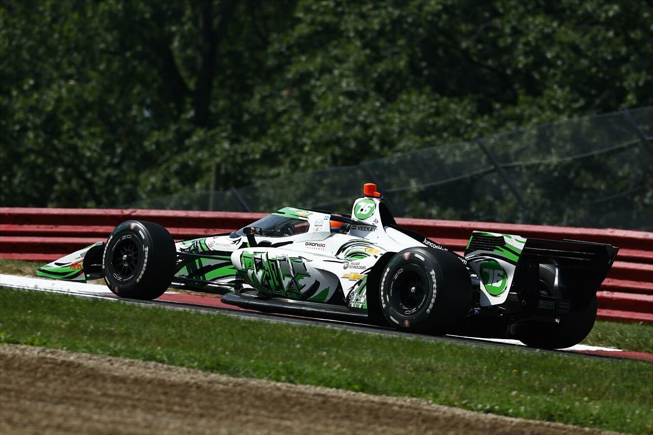 L'olandese appena giù dal podio a Mid-Ohio