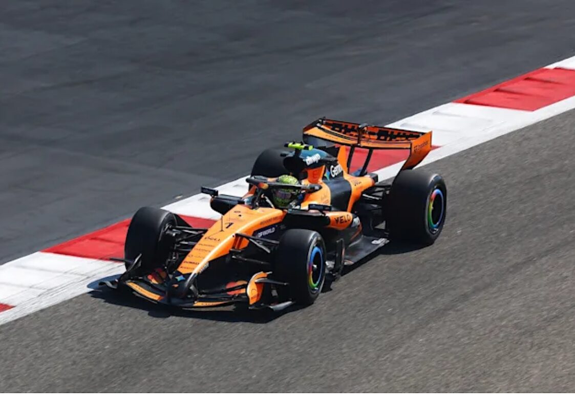 Norris in pista