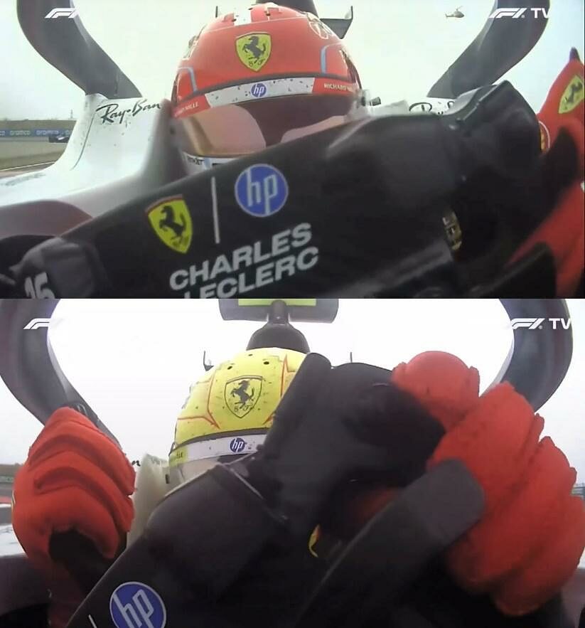 Leclerc e Hamilton Gp Cina