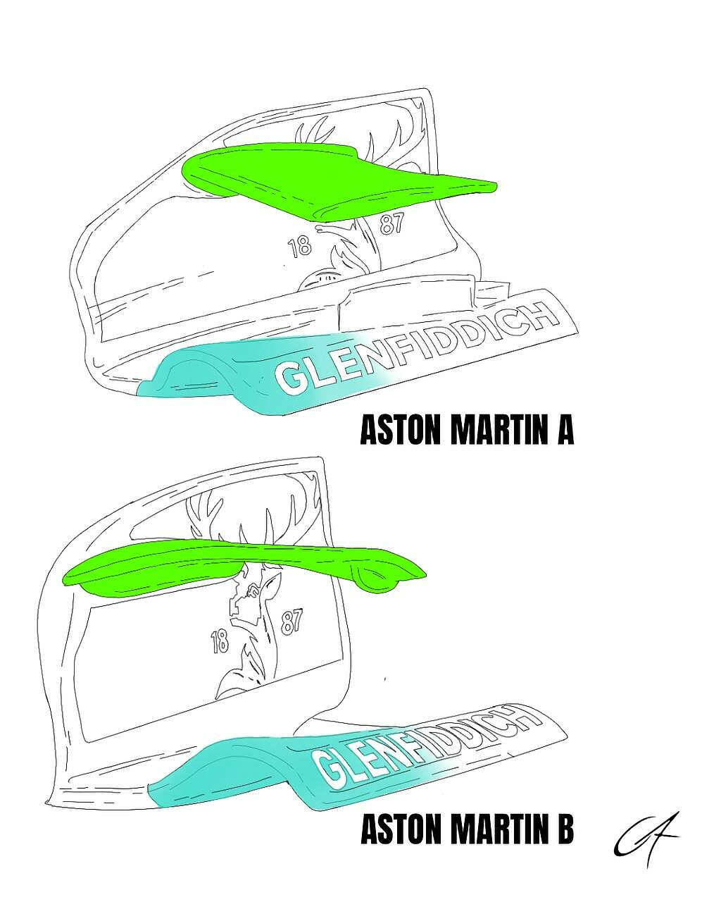 Endplate Aston Martin AMR26