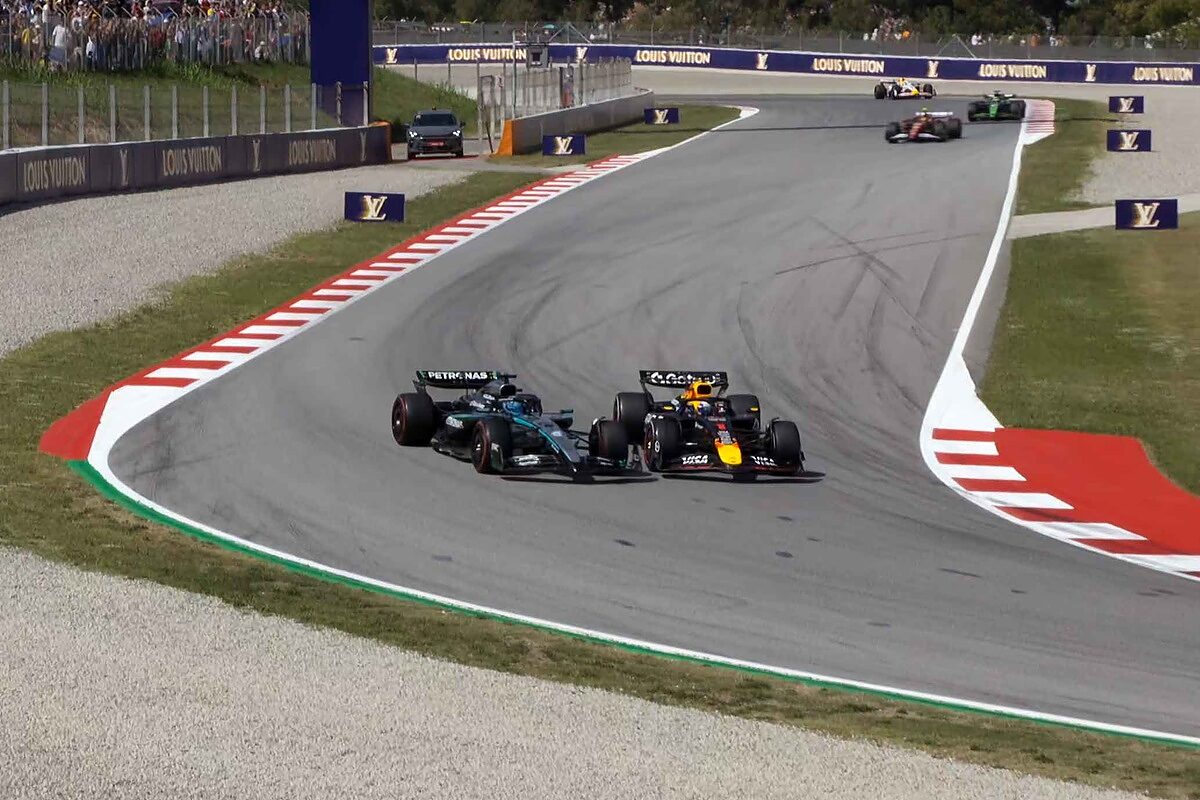 George Russell Max Verstappen F1