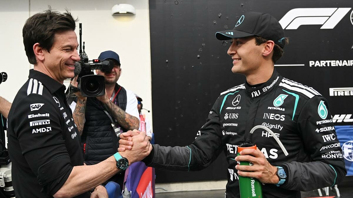 F1 Mercedes Toto Wolff Russell