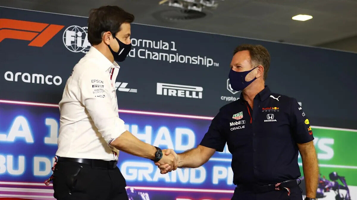 Toto Wolff Christian Horner F1
