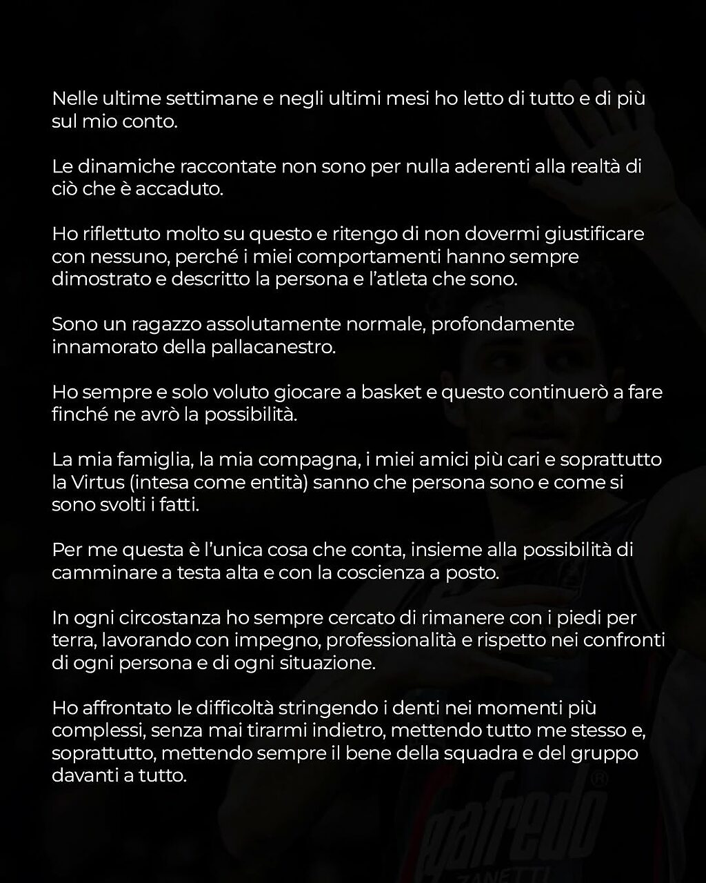 La seconda parte del post di addio alla Virtus di Alessandro Pajola