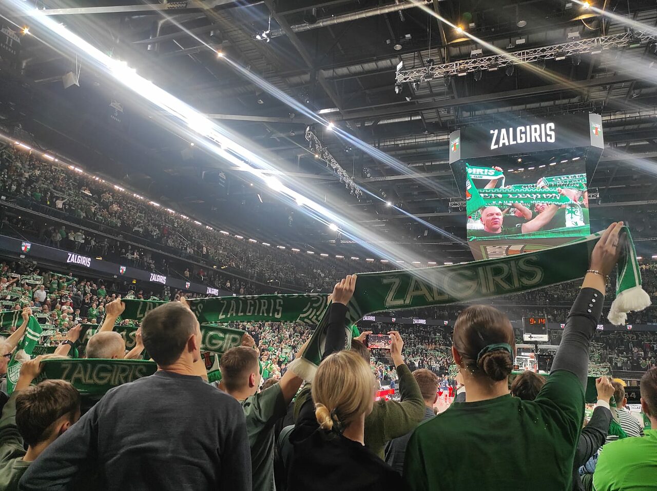 L'atmosfera alla Zalgirio Arena