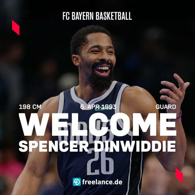 L'annuncio del Bayern per Dinwiddie