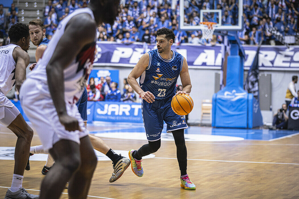 Leo Meindl, dominatore della gara contro il Baskonia