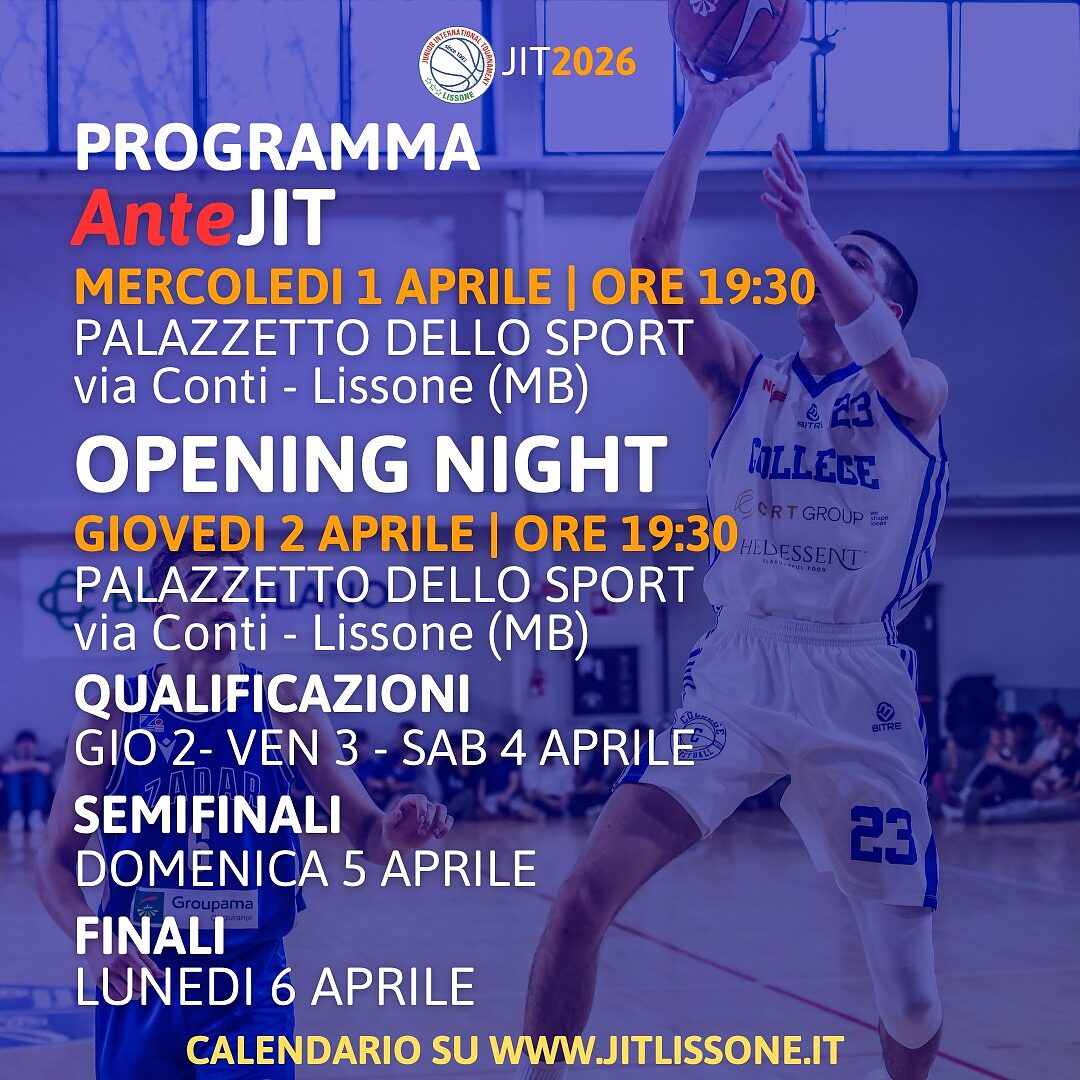 Programma della settimana del torneo di Lissone