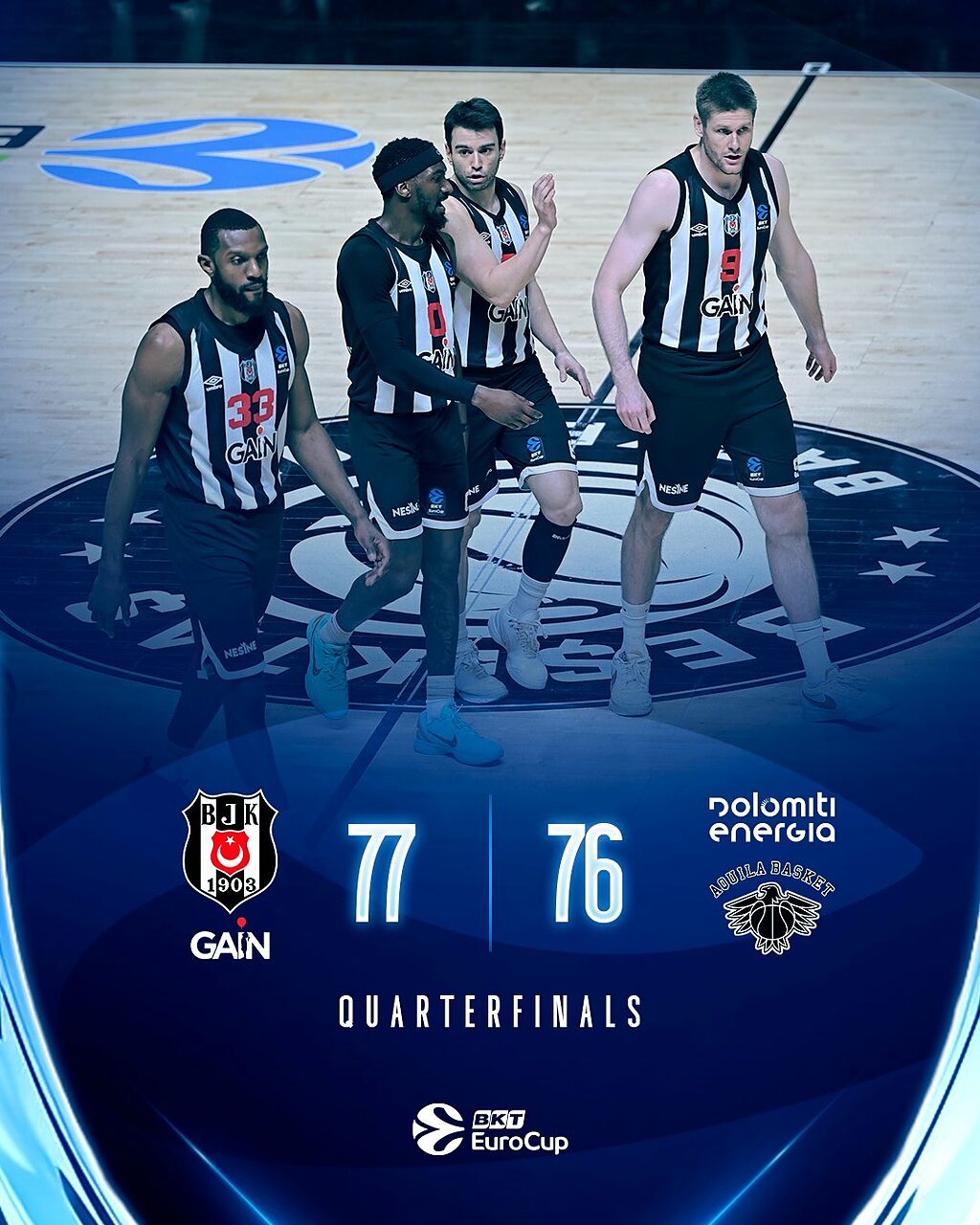 Il Besiktas vola in semifinale