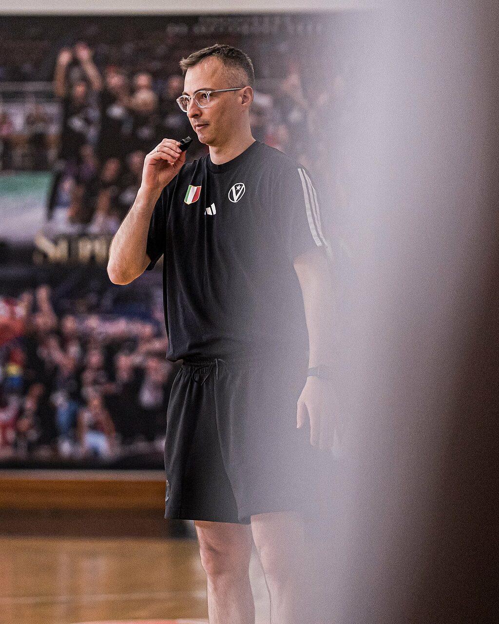 Nenad Jakovljevic guida un allenamento della Virtus