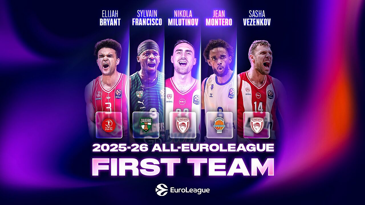 Il miglior quintetto ufficialmente comunicato da Eurolega